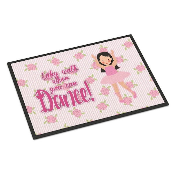 Carolines Treasures 24 x 36 in. Ballet Long Dark Hair Indoor or Outdoor Mat BB5388JMAT - main
